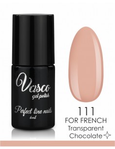 esmalte semipermanente vasco for french transparent chocolate 111