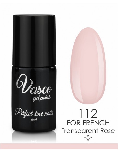 البعوض الرسغ فوز  esmalte-semipermanente Vasco 6ml for French Transparent Rose 112