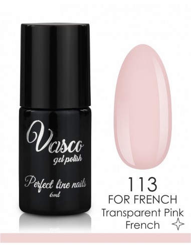 semipermanente Vasco 6ml for French Transparent Pink French 113